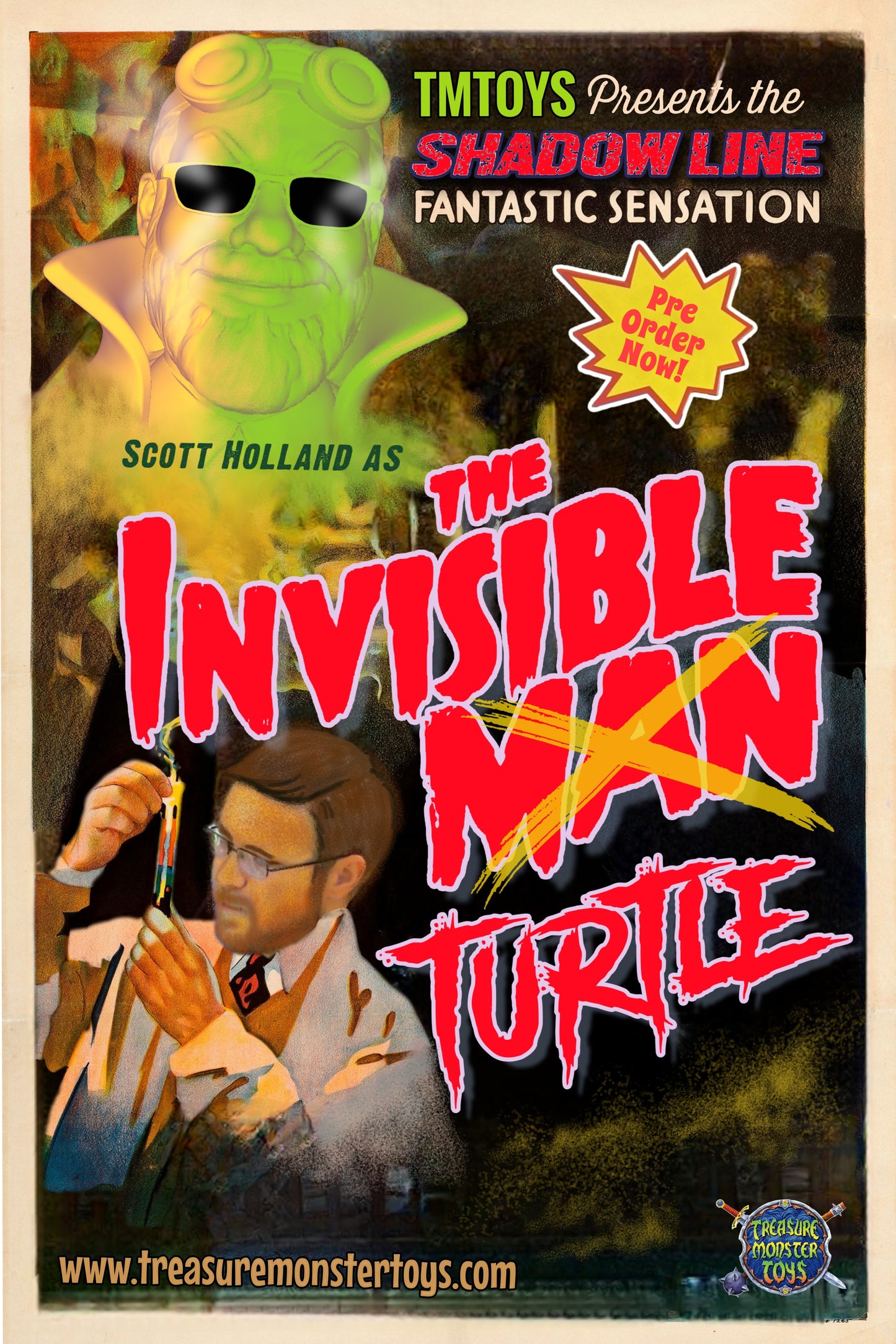 Scott The Invisible Turtle MOC/Carded Figure