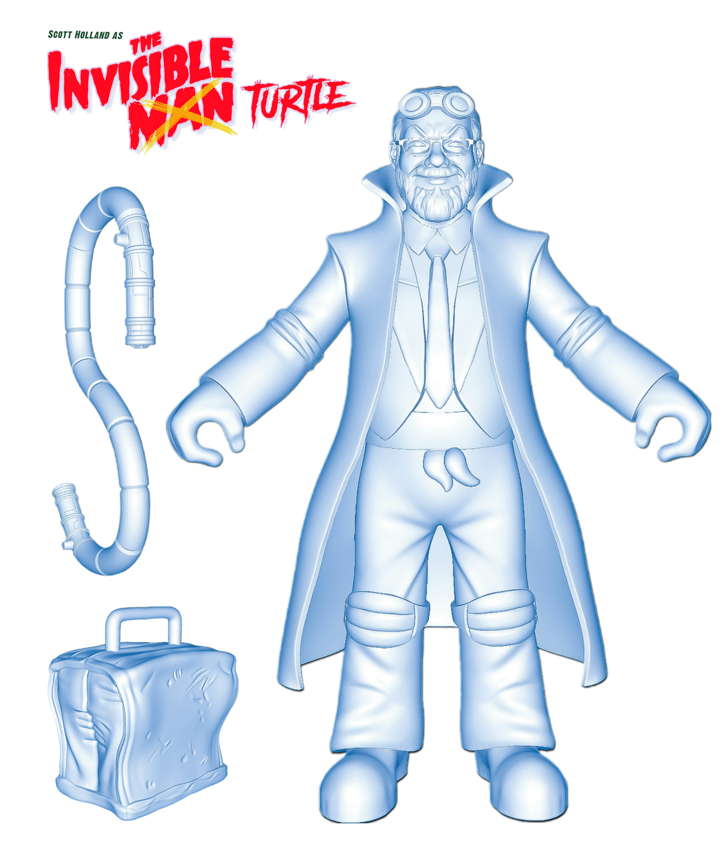 Scott The Invisible Turtle MOC/Carded Figure